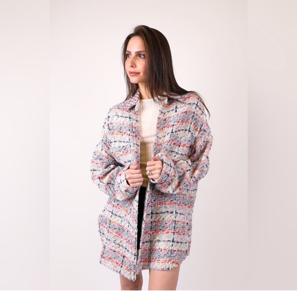 IRO Jackets & Blazers - IRO Mekkie Tweed Oversized Shirt Jacket